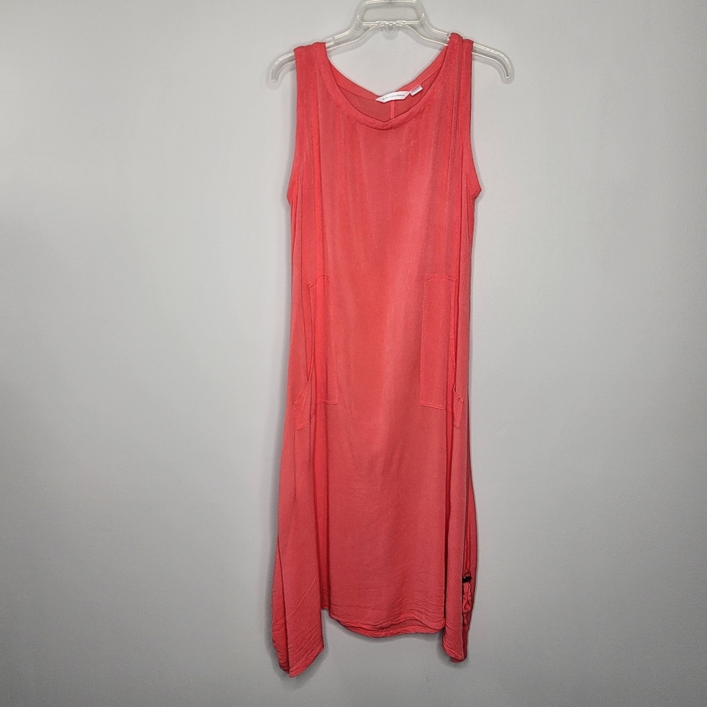 Coral Side Tie Sleeveless Dress‎ Large